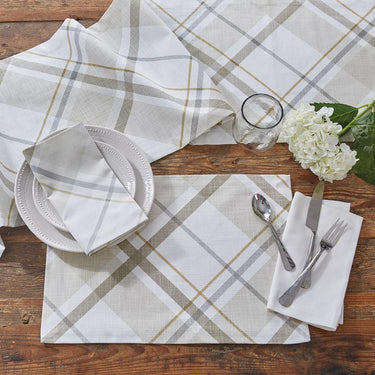 Sandy Plaid Napkin - Set of 4 Park Designs - The Fox Decor